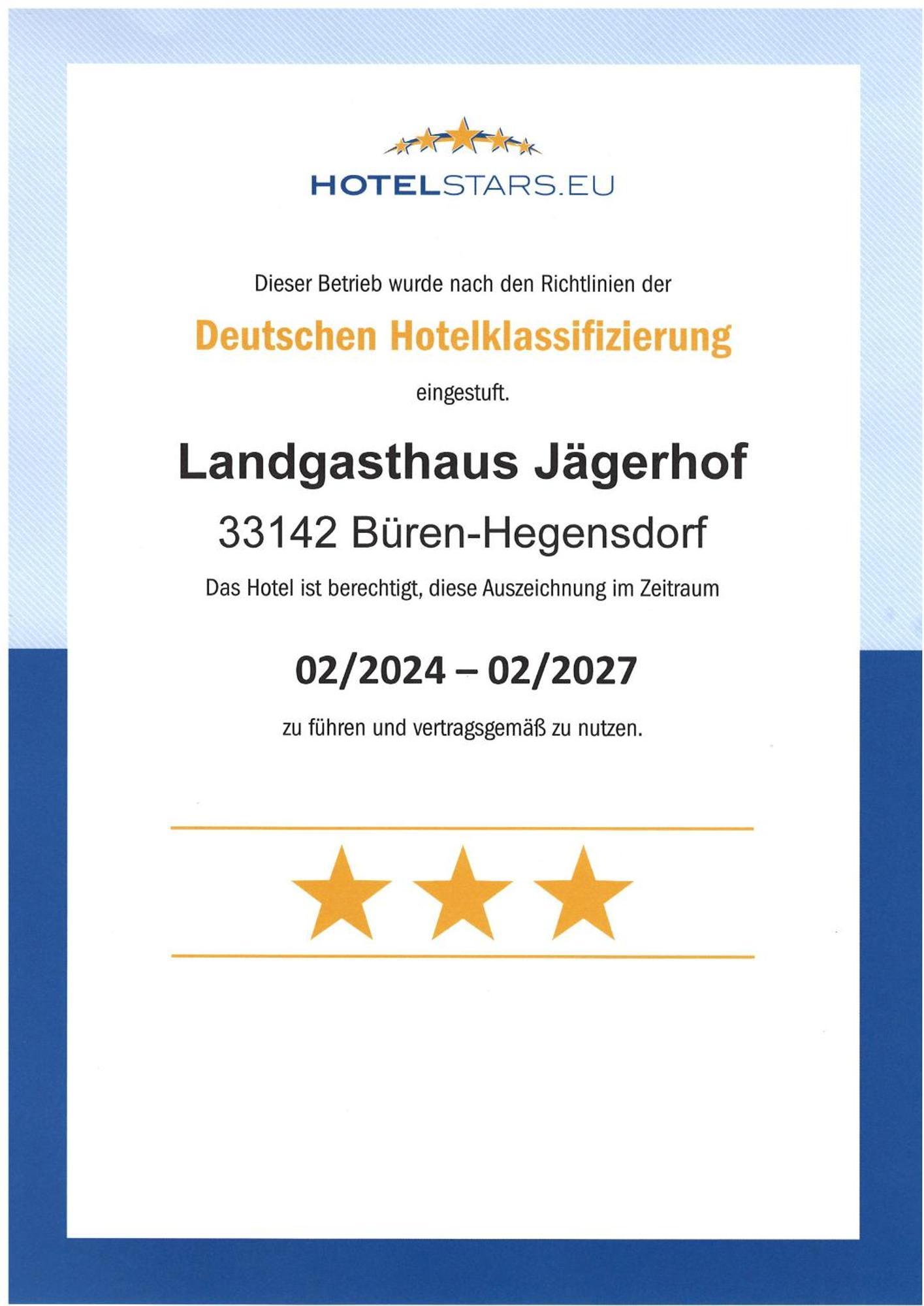 Landgasthaus Jaegerhof Bueren  Eksteriør bilde